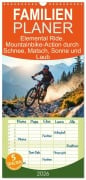 Cover-Bild zum Titel 'Familienplaner 2026 - Elemental Ride. Mountainbike-Action durch Schnee, Matsch, Sonne und Laub mit 5 Spalten (Wandkalender, 21 x 45 cm) CALVENDO' von 'Andreas Spreider'
