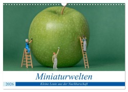 Cover-Bild zum Titel 'Miniaturwelten - Kleine Leute aus der Nachbarschaft (Wandkalender 2026 DIN A3 quer), CALVENDO Monatskalender' von 'Jürgen Trimbach'