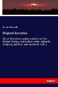 Cover-Bild zum Titel 'Original Acrostics' von 'Robert Blackwell'
