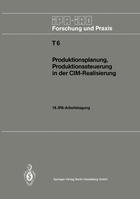 Produktionsplanung, Produktionssteuerung in der CIM-Realisierung - 
