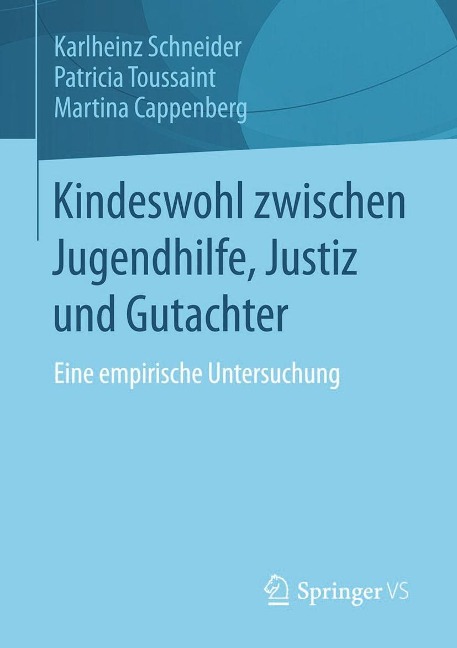 Kindeswohl zwischen Jugendhilfe, Justiz und Gutachter - Karlheinz Schneider, Patricia Toussaint, Martina Cappenberg