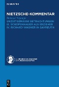 Cover-Bild zum Titel 'Kommentar zu Nietzsches "Unzeitgemässen Betrachtungen"' von 'Barbara Neymeyr'