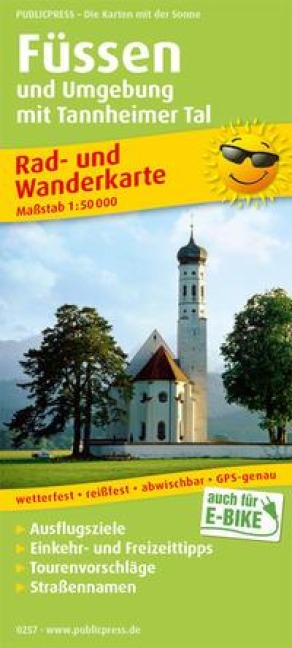 Füssen und Umgebung mit Tannheimer Tal 1:50 000 - 