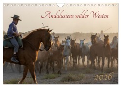 Cover-Bild zum Titel 'Pferde - Andalusiens wilder Westen (Wandkalender 2026 DIN A4 quer), CALVENDO Monatskalender' von 'Monica Gumm'