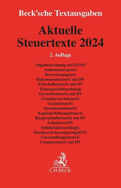 Aktuelle Steuertexte 2024 - 