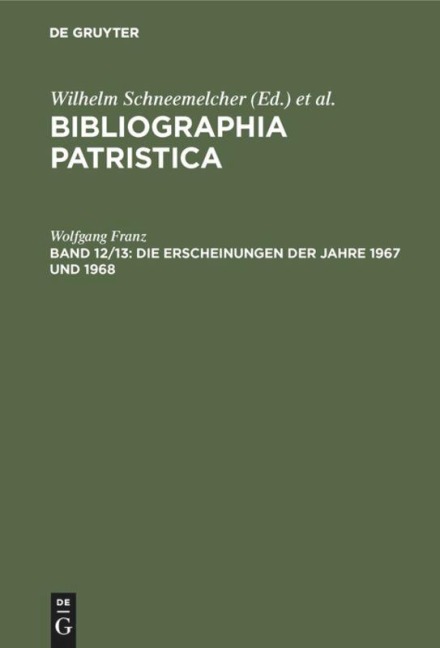 Die Erscheinungen der Jahre 1967 und 1968 - 