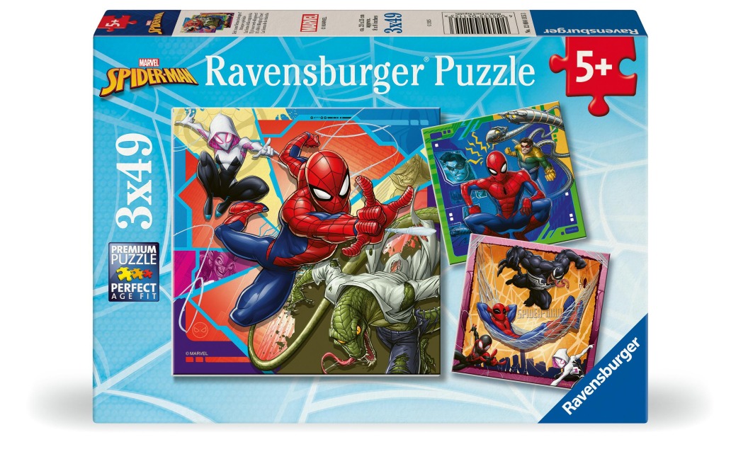 Kinderpuzzle 3x49 Teile - Marvel Spider-Man - 