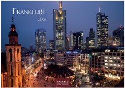 Cover-Bild zum Titel 'Frankfurt Kalender 2026 - Wandkalender | Fotokalender Deutschland 50x35cm - faszinierende Stadtansichten der Mainmetropole mit 12 großformatigen Bildern' von ''