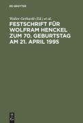 Cover-Bild zum Titel 'Festschrift für Wolfram Henckel zum 70. Geburtstag am 21. April 1995' von ''
