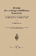 Cover-Bild zum Titel 'System der rechtsgeschäftlichen Staatsakte' von 'Karl Kormann'