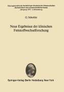 Cover-Bild zum Titel 'Neue Ergebnisse der klinischen Fettstoffwechselforschung' von 'G. Schettler'