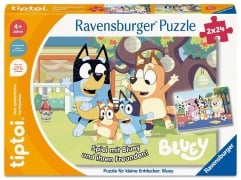 Cover-Bild zum Titel 'tiptoi® Puzzle für kleine Entdecker: Bluey - 2x24 Teile' von ''