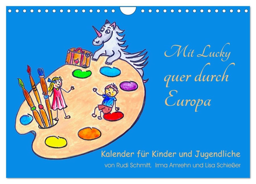 Mit Lucky quer durch Europa (Wandkalender 2026 DIN A4 quer), CALVENDO Monatskalender - Rudolf Schmitt