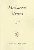 Cover-Bild zum Titel 'Mediaeval Studies 75 (2013)' von ''