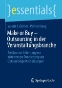 Cover-Bild zum Titel 'Make or Buy - Outsourcing in der Veranstaltungsbranche' von 'Patrick Haag, Valerie I. Grimm'