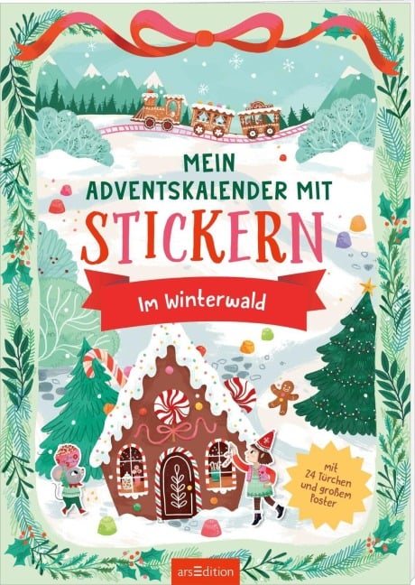 Mein Adventskalender mit Stickern  - Im Winterwald - 