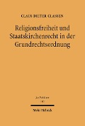 Cover-Bild zum Titel 'Religionsfreiheit und Staatskirchenrecht in der Grundrechtsordnung' von 'Claus Dieter Classen'