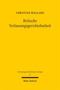 Cover-Bild zum Titel 'Britische Verfassungsgerichtsbarkeit' von 'Christian Magaard'