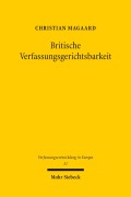 Cover-Bild zum Titel 'Britische Verfassungsgerichtsbarkeit' von 'Christian Magaard'