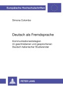 Cover-Bild zum Titel 'Deutsch als Fremdsprache' von 'Simona Colombo-Scheffold'