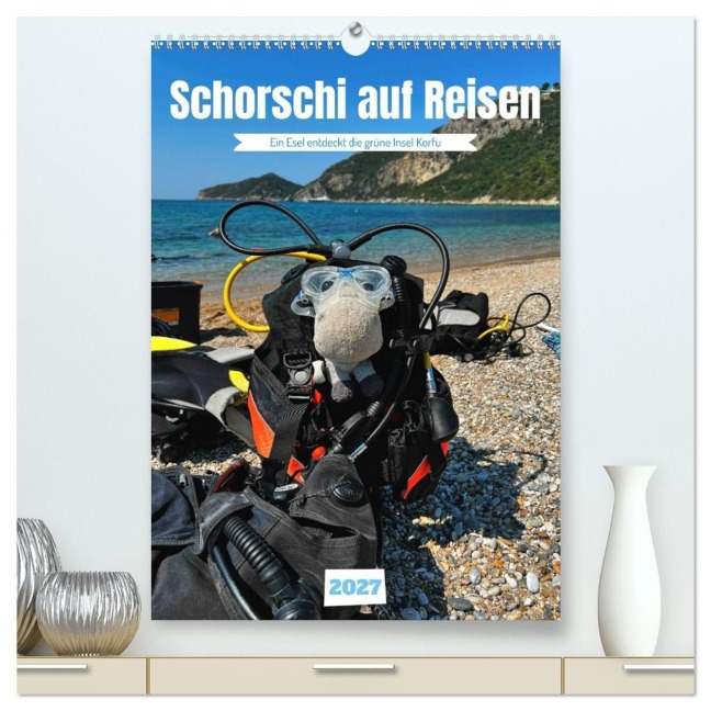 Schorschi auf Reisen (hochwertiger Premium Wandkalender 2027 DIN A2 hoch), Kunstdruck in Hochglanz - Stachanczyk Katharina