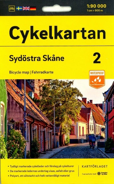 Cykelkartan Blad 2 Sydöstra Skåne 1:90000 - 
