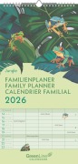 GreenLine Jungle 2026 Familienplaner - Wandkalender - Familien-Kalender - 22x45 - 