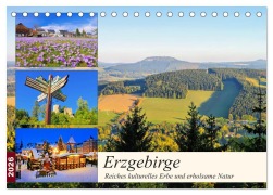 Cover-Bild zum Titel 'Erzgebirge - Reiches kulturelles Erbe und erholsame Natur (Tischkalender 2026 DIN A5 quer), CALVENDO Monatskalender' von 'LianeM LianeM'