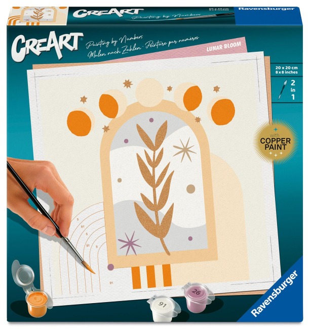 CreArt, Malen nach Zahlen Adults Trend - Mondblüte - 