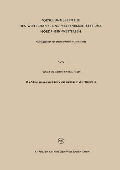 Die Arbeitsgenauigkeit beim Gesenkschmieden unter Hämmern - 