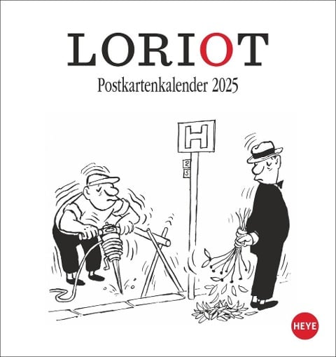Loriot Postkartenkalender 2025 - Loriot
