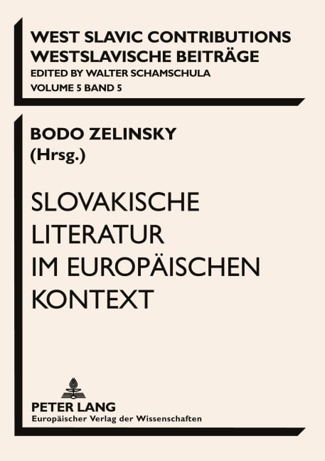 Slovakische Literatur im europäischen Kontext - 
