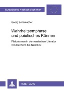 Cover-Bild zum Titel 'Wahrheitsemphase und poietisches Können' von 'Georg Schomacher'