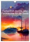 Cover-Bild zum Titel 'Farbenfroh durchs Jahr 2026 - Farbkleckse für die Seele (Wandkalender 2026 DIN A4 hoch), CALVENDO Monatskalender' von 'Anja Zachrau'