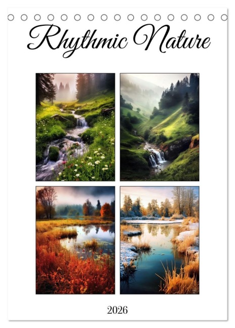 Rhythmic Nature (Desk Calendar 2026 DIN A5 portrait), CALVENDO 12 Month DeskCalendar - Justyna Jaszke JBJart