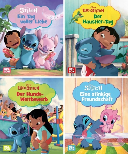 Nelson Mini-Bücher: Disney Lilo & Stitch 1-4 - 