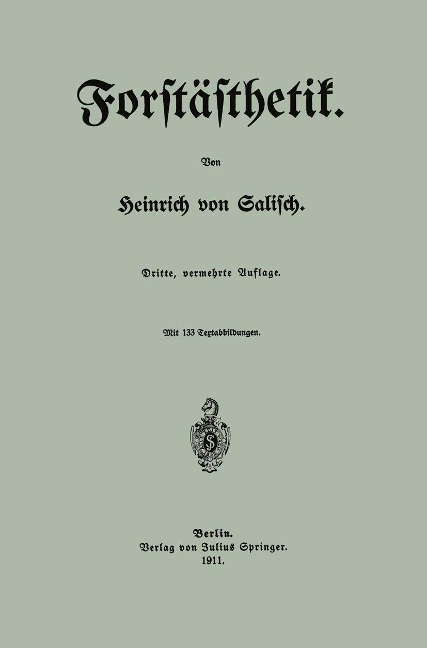 Forstästhetik - Heinrich Von Salisch