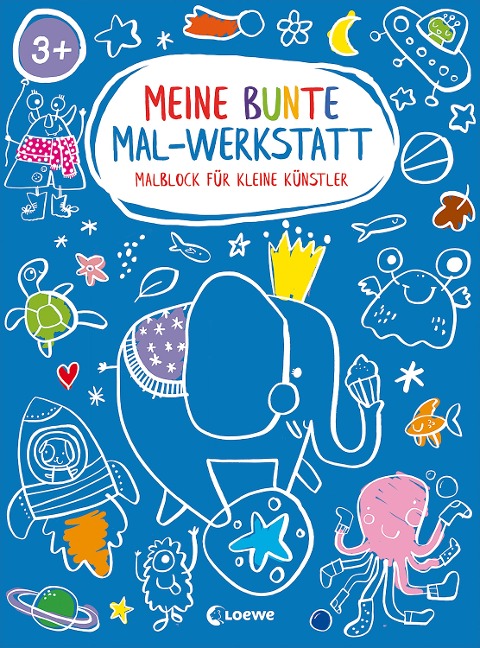 Meine bunte Mal-Werkstatt - Malblock für kleine Künstler - Elefant - 