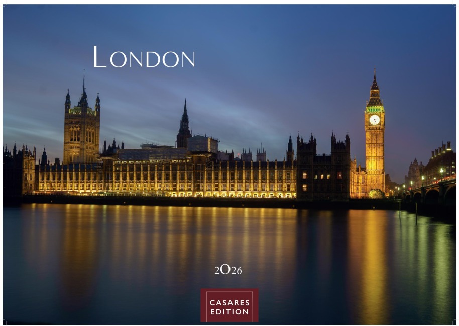 London Kalender 2026 - Wandkalender | Fotokalender England 24x35cm - Hochwertiger . mit Ansichten von Londons ikonischen Sehenswürdigkeiten - 