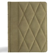 Cover-Bild zum Titel 'CSB Notetaking Bible, Large Print Edition, Sage Suedesoft Leathertouch Over Board' von 'Csb Bibles By Holman'