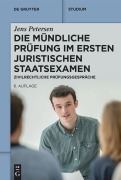 Cover-Bild zum Titel 'Die mündliche Prüfung im ersten juristischen Staatsexamen' von 'Jens Petersen'