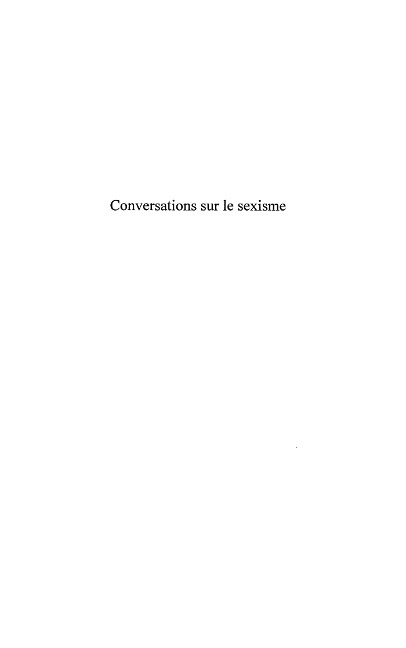 Conversations sur le sexisme - Philippe Clauzard Philippe Clauzard