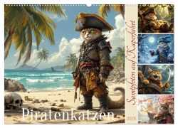 Piratenkatzen- Samtpfoten auf Kaperfahrt (Wandkalender 2026 DIN A2 quer), CALVENDO Monatskalender - 