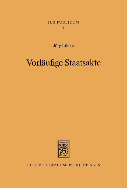 Vorläufige Staatsakte - Jörg Lücke