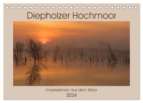 Diepholzer Hochmoor (Tischkalender 2024 DIN A5 quer), CALVENDO Monatskalender - 