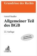 Cover-Bild zum Titel 'Allgemeiner Teil des BGB' von 'Bernd Rüthers, Astrid Stadler'