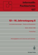 Cover-Bild zum Titel 'GI - 16. Jahrestagung II' von ''