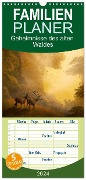 Familienplaner 2024 - Geheimnisse des alten Waldes mit 5 Spalten (Wandkalender, 21 x 45 cm) CALVENDO - 