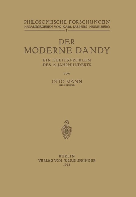 Der Moderne Dandy - Otto Mann