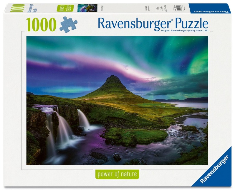 Erwachsenenpuzzle 1000 Teile - Nordlichter über Kirkjufell - 